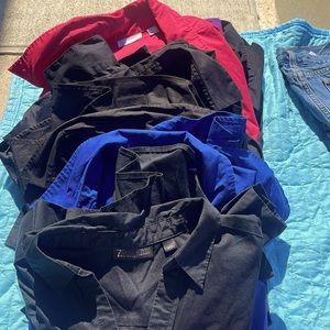 Women work / dress shirts long an short sleeve mix